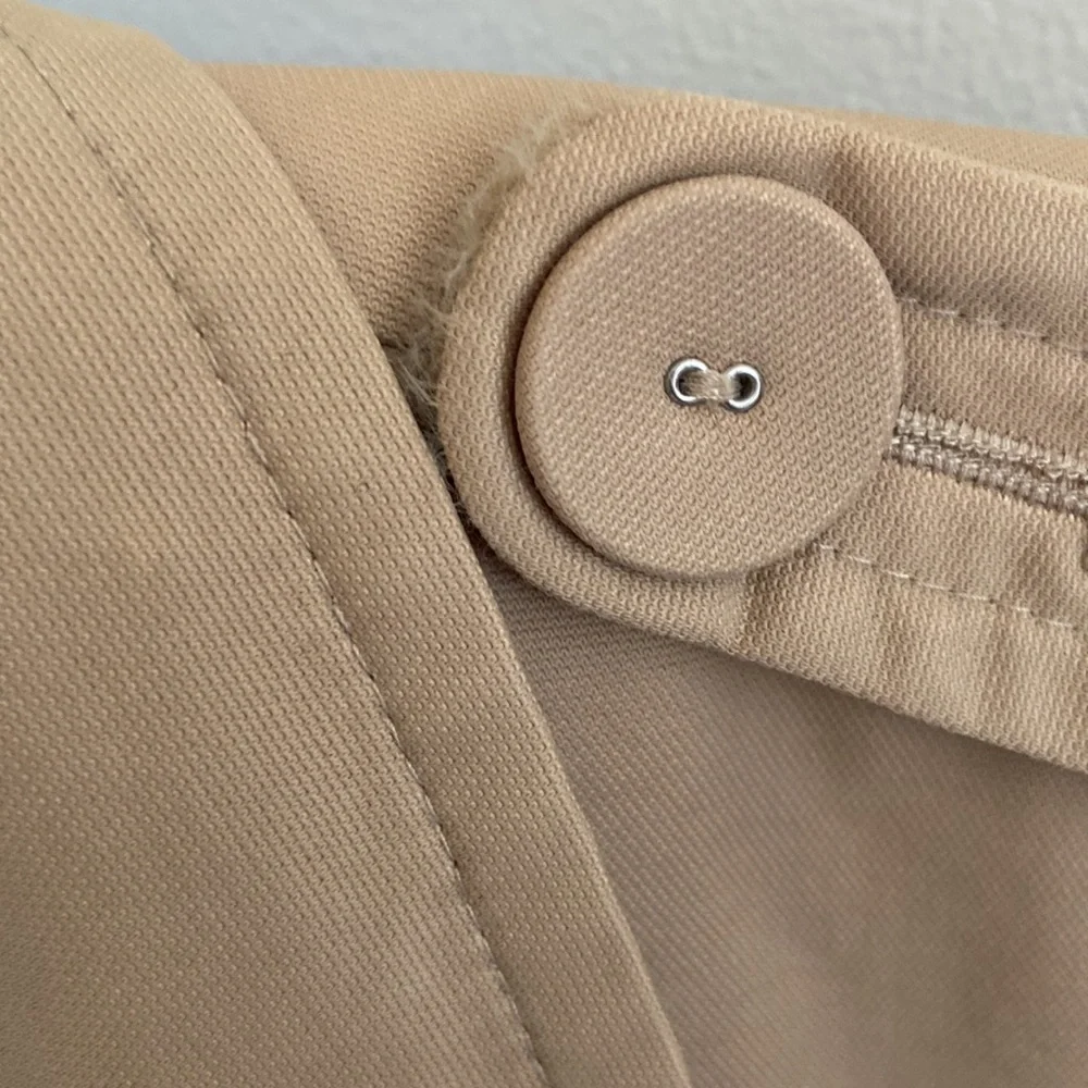 Ann Taylor Loft Women’s Trench Rain Coat Beige Size M Water resistant. Fall Coat - Picture 7 of 17